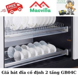 Giá Bát Đĩa Cố Định 2 Tầng GB04C