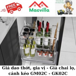 Giá Dao Thớt, Gia Vị - Giá Chai Lọ, Cánh Kéo GM02C-GK02C