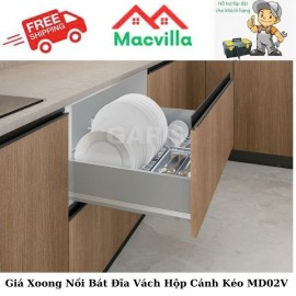 Giá Xoong Nồi/ Bát Đĩa , Vách Hộp Cánh Kéo MD02V
