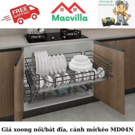 Giá Xoong Nồi/Bát Đĩa, Cánh Mở/Kéo MD04N