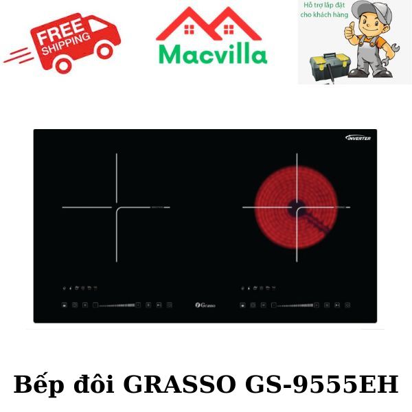 BẾP HỒNG NGOẠI GRASSO CAO CẤP GS9555EH CHÍNH HÃNG GIÁ RẺ