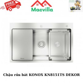 CHẬU RỬA BÁT KONOX KN8151TS DEKOR CHÍNH HÃNG GIÁ RẺ