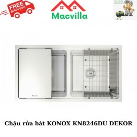 CHẬU RỬA BÁT KONOX KN8246DU DEKOR CHÍNH HÃNG GIÁ RẺ