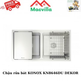 CHẬU RỬA BÁT KONOX KN8646DU DEKOR CHÍNH HÃNG GIÁ RẺ