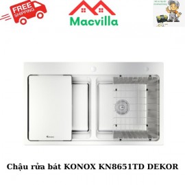 CHẬU RỬA BÁT KONOX KN8651TD DEKOR CHÍNH HÃNG GIÁ RẺ