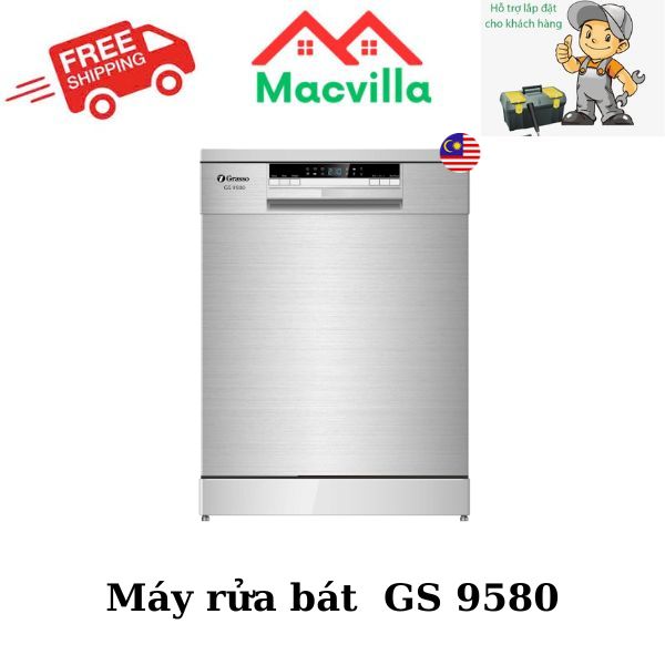 MÁY RỬA BÁT GRASSO CAO CẤP GS-9580 CHÍNH HÃNG GIÁ RẺ