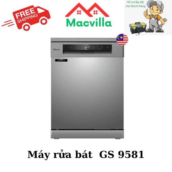 MÁY RỬA BÁT GRASSO CAO CẤP GS-9581 CHÍNH HÃNG GIÁ RẺ