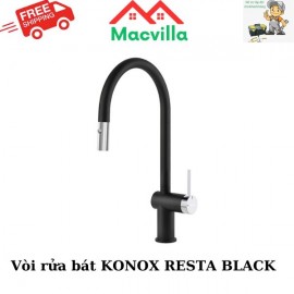 VÒI RỬA BÁT KONOX RESTA BLACK CHÍNH HÃNG GIÁ RẺ