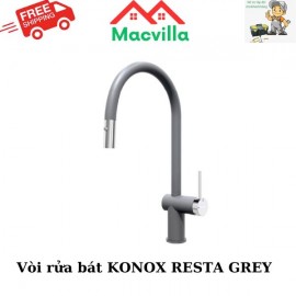 VÒI RỬA BÁT KONOX RESTA GREY CHÍNH HÃNG GIÁ RẺ