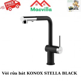 VÒI RỬA BÁT KONOX STELLA BLACK CHÍNH HÃNG GIÁ RẺ