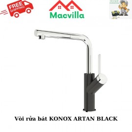 VÒI RỬA BÁT KONOX ARTAN BLACK CHÍNH HÃNG GIÁ RẺ