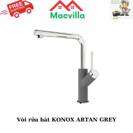 VÒI RỬA BÁT KONOX ARTAN GREY CHÍNH HÃNG GIÁ RẺ