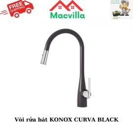 VÒI RỬA BÁT KONOX CURVA BLACK CHÍNH HÃNG GIÁ RẺ