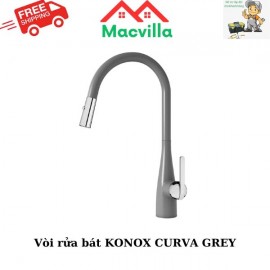 VÒI RỬA BÁT KONOX CURVA GREY CHÍNH HÃNG GIÁ RẺ