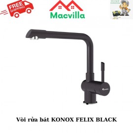 VÒI RỬA BÁT KONOX FELIX BLACK CHÍNH HÃNG GIÁ RẺ