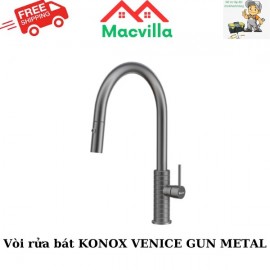 VÒI RỬA BÁT KONOX VENICE GUN METAL CHÍNH HÃNG GIÁ RẺ