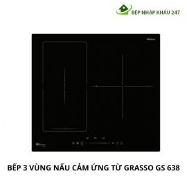 BẾP 3 VÙNG NẤU CẢM ỨNG TỪ GRASSO GS 638