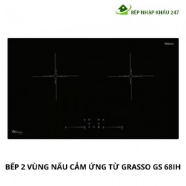 BẾP 2 VÙNG NẤU CẢM ỨNG TỪ GRASSO GS 68IH CHÍNH HÃNG NHẬP KHẨU MALAYSIA