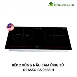 BẾP 2 VÙNG NẤU CẢM ỨNG TỪ GRASSO GS 9568IH CHÍNH HÃNG NHẬP KHẨU MALAYSIA