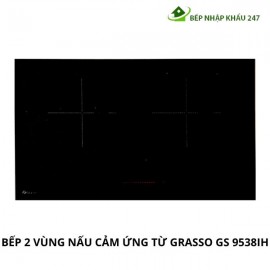 BẾP 2 VÙNG NẤU CẢM ỨNG TỪ GRASSO GS 9538IH CHÍNH HÃNG NHẬP KHẨU MALAYSIA